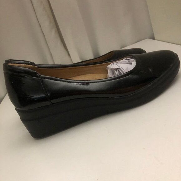 NATURALIZER Patent Leather Wedge Heel Comfortable Career Shoes - Picture 12 of 14